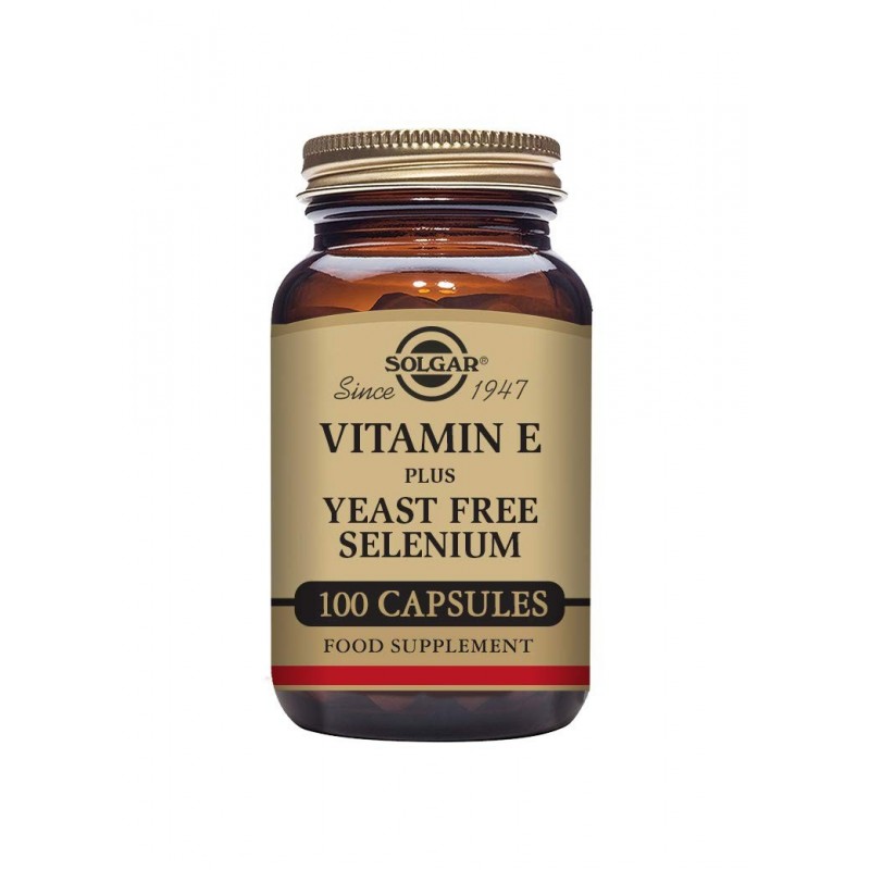 Solgar Vitamine E avec sélénium 100 Vcaps Solgar Vitamine E avec sélénium 100 Vcaps