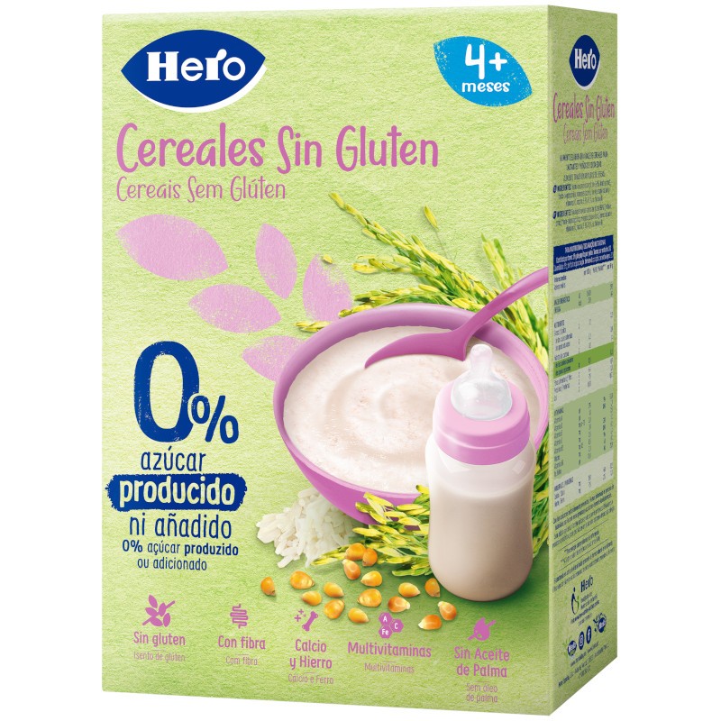 Hero Papilla Cereales Sin Gluten 340g