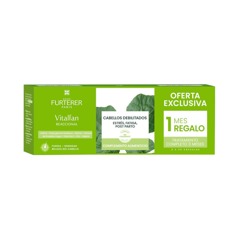 RENE FURTERER Vitalfan Réactionnel Anti-Chute 60 Gélules + 30 OFFERTES RENE FURTERER Vitalfan Réactionnel Anti-Chute 60 Gélules + 30 OFFERTES