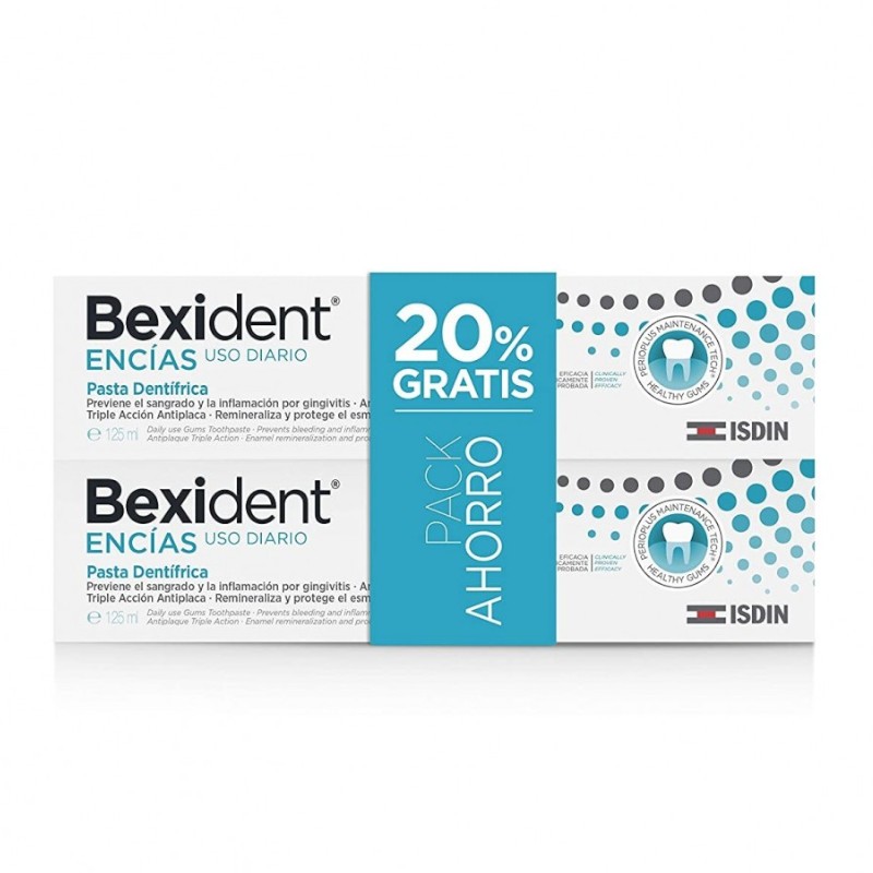 BEXIDENT Gencives Dentifrice Usage Quotidien 2x125ML