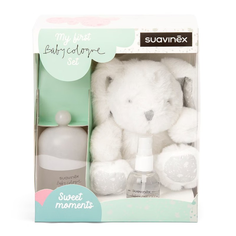 SUAVINEX Colonia per bambini CONFEZIONE REGALO 100ml + 50ml + Peluche REGALO