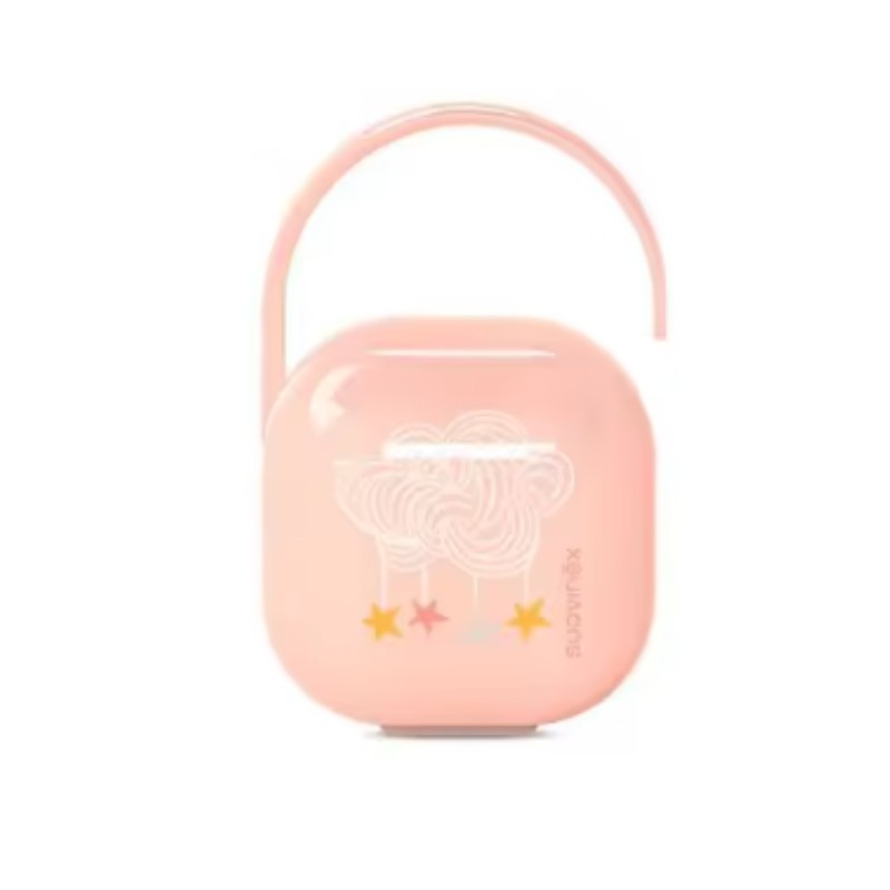 SUAVINEX Schnullerhalter Pink +0m.