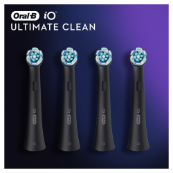 ORAL-B iO Brosse de rechange Ultimate Clean Noir 4 unités