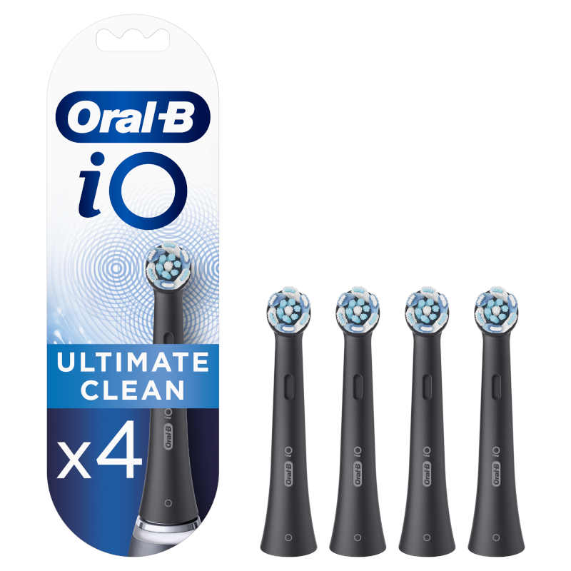 ORAL-B iO Brosse de rechange Ultimate Clean Noir 4 unités ORAL-B iO Brosse de rechange Ultimate Clean Noir 4 unités