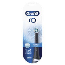ORAL-B iO Replacement Brush Ultimate Clean Black 4 units