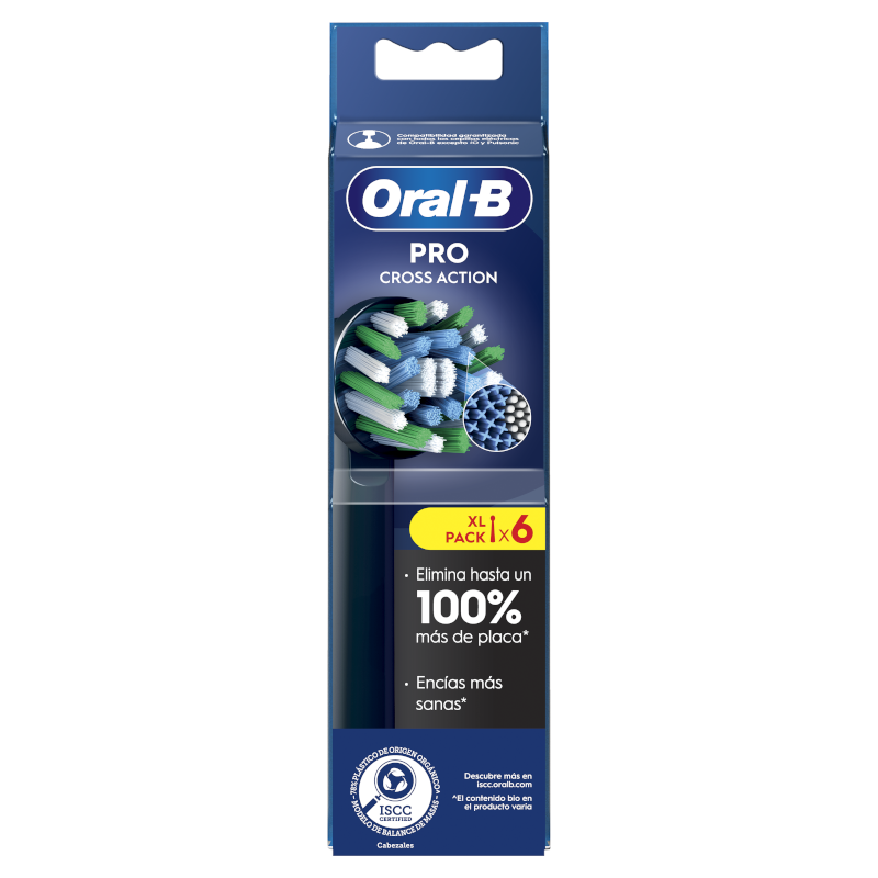 ORAL-B Brosse de rechange iO Cross Action Noir 6 unités ORAL-B Brosse de rechange iO Cross Action Noir 6 unités