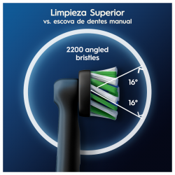 ORAL-B Brosse de rechange iO Cross Action Noir 6 unités