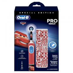 ORAL-B Brosse à Dents Rechargeable Vitality Pro Kids Box Cars + Etui