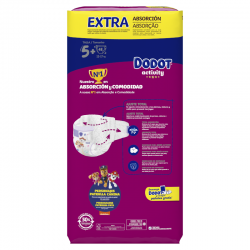 Pannolini attività DODOT Confezione extra Jumbo da 5+ 48 unità
