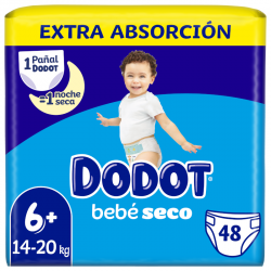 DODOT Bebé Seco Extra Jumbo Pack Talla 6 (48 uds)