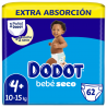 DODOT Bebé Seco Extra Jumbo Pack Talla 4 (62 uds)