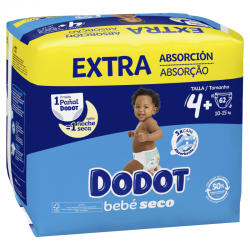 DODOT Bebé Seco Extra Jumbo Pack Talla 4 (62 uds)