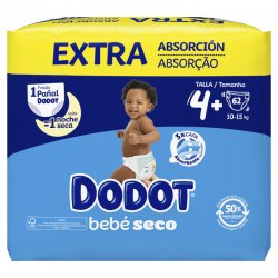 DODOT Bebé Seco Extra Jumbo Pack Talla 4 (62 uds)