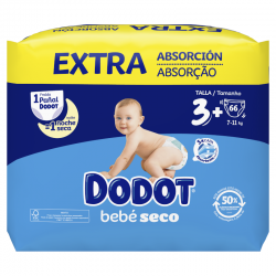 DODOT Dry Baby Extra Jumbo Pack Size 3 (66 units)