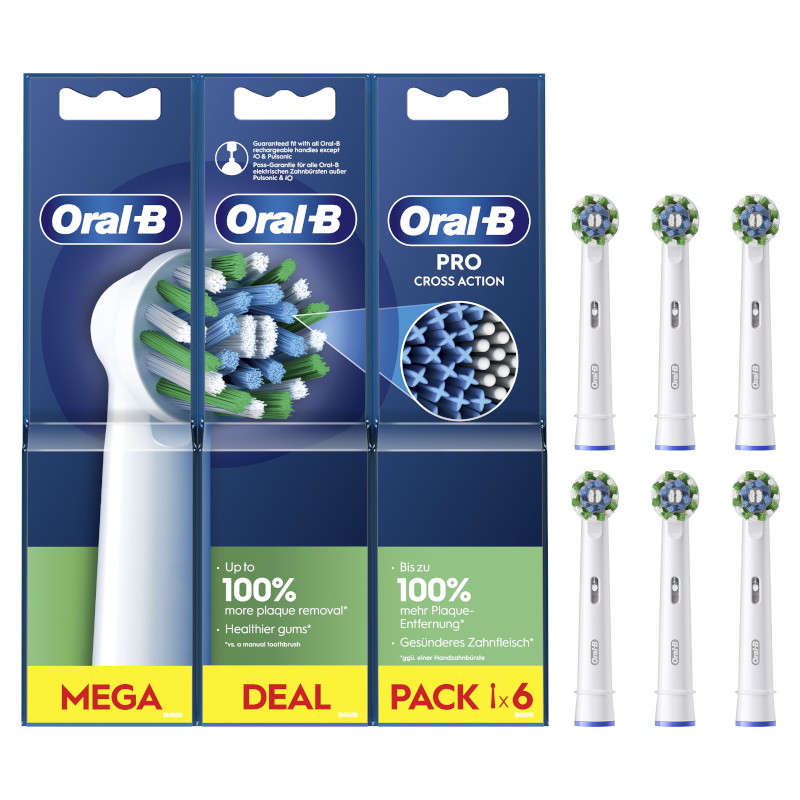 Sostituzione spazzola ORAL-B CrossAction CleanMaximiser 2+2+2