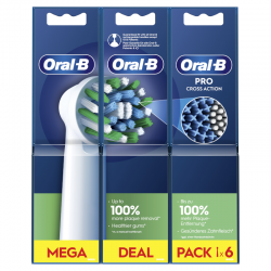 Sostituzione spazzola ORAL-B CrossAction CleanMaximiser 2+2+2