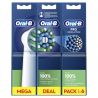 ORAL-B Recambio Cepillo CrossAction CleanMaximiser 2+2+2