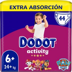 DODOT Activity Diapers Extra Jumbo Pack Size 6+ 44 units