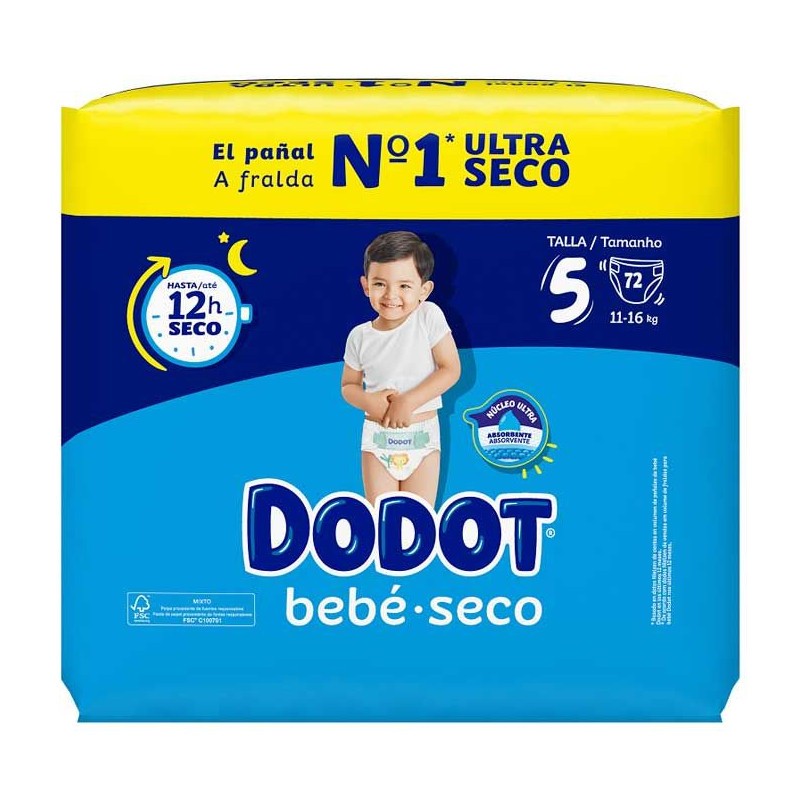 DODOT Dry Baby Jumbo Pack Größe 5 (72 Stück)