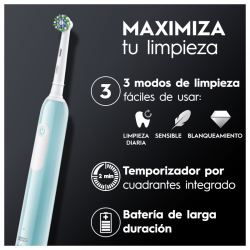 ORAL-B Pack Brosse à Dents Électrique Duplo PRO 1 noir + bleu