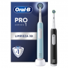 ORAL-B Cepillo Eléctrico Pack Duplo PRO 1 negro + azul