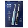 ORAL-B Cepillo Eléctrico Pack Duplo PRO 1 negro + azul