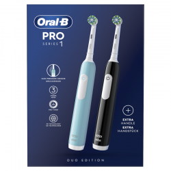 ORAL-B Electric Toothbrush Pack Duplo PRO 1 black + blue