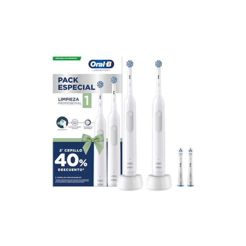 Oral B Cepillo Eléctrico Pack duplo Limpieza Profesional