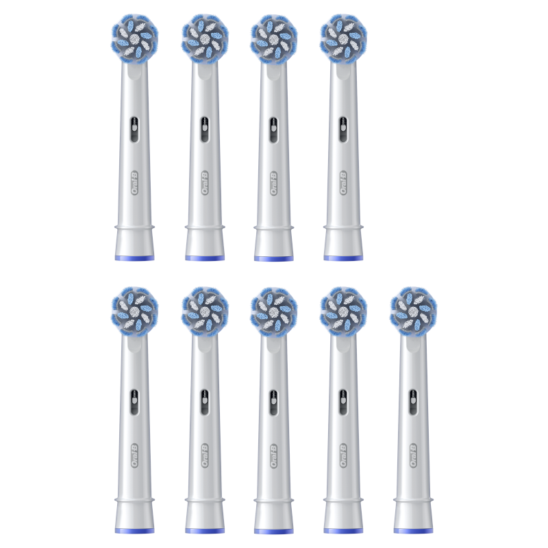 ORAL-B Sensitive Clean Nachfüllpackung, Packung mit 9 Einheiten