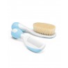 Brosse et peigne à cheveux naturels bleu CHICCO