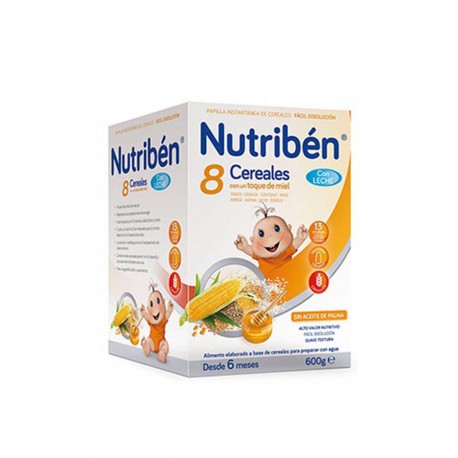 NUTRIBÉN 8 Cereals and Honey with Adapted Milk 600G