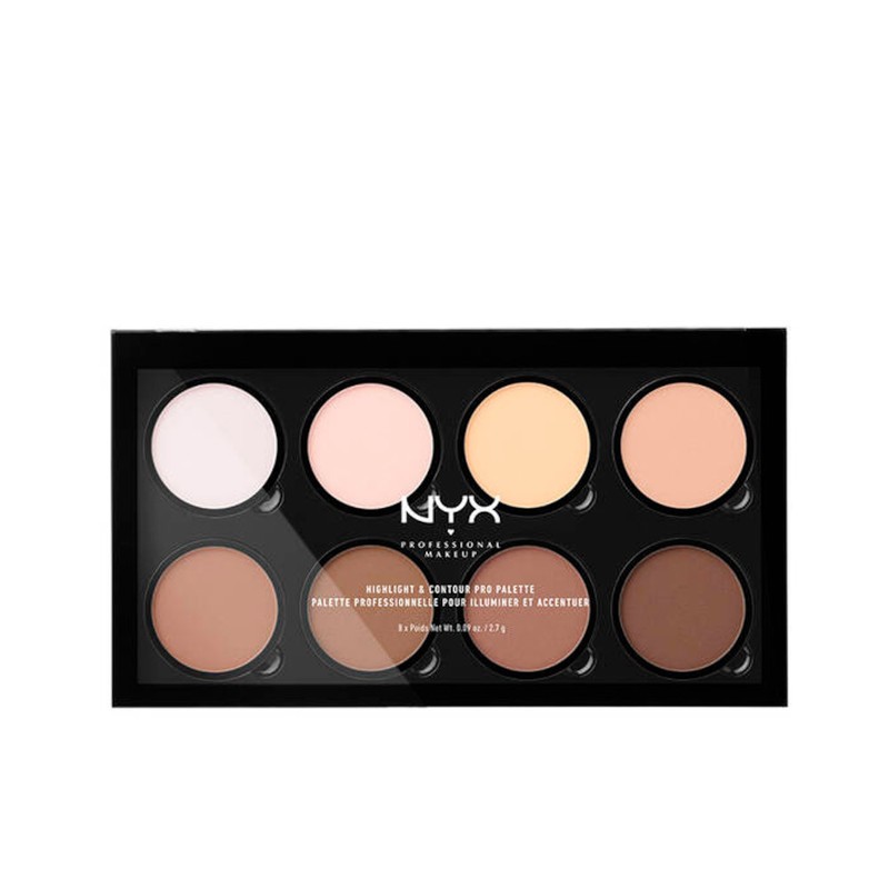 Nyx Professional Make Up Palette Highlight & Contour Pro 8 X 2,7 Gr
