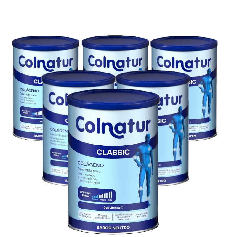 COLNATUR Clássico Neutro Colágeno Solúvel PACK 6x306g COLNATUR Clássico Neutro Colágeno Solúvel PACK 6x306g