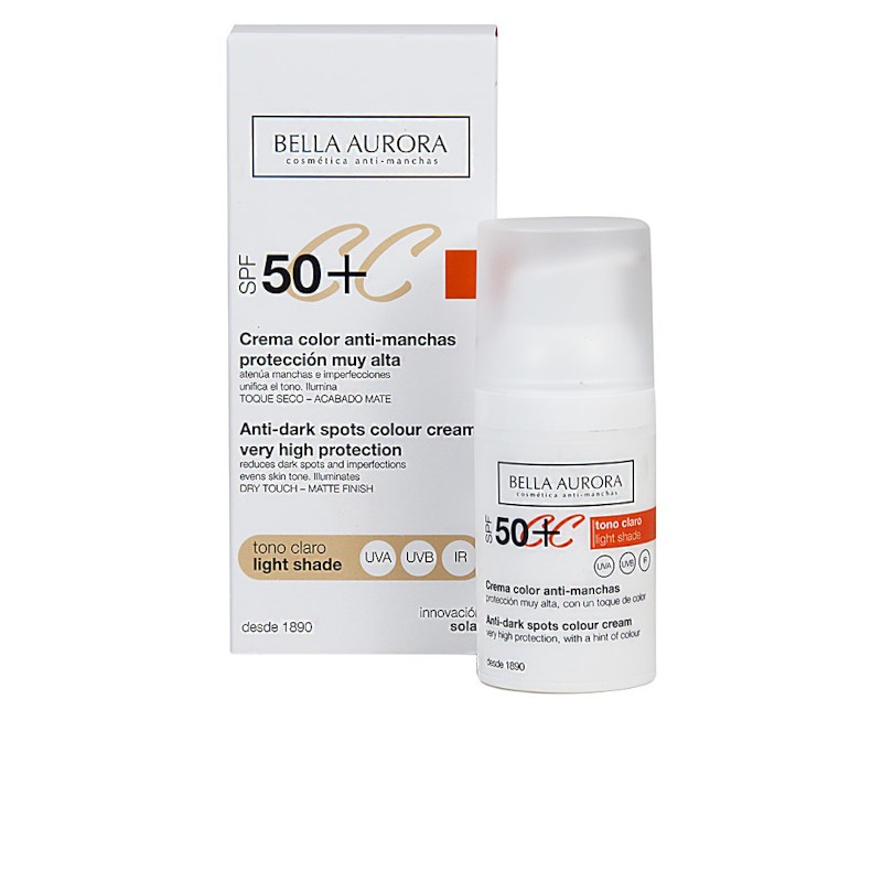 Bella Aurora Cc Crema Antimacchia Spf50+ Tono Chiaro