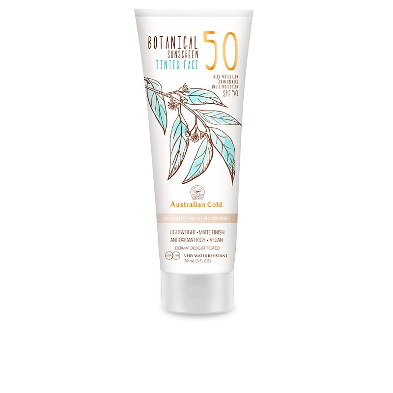 Australian Gold Botanical Spf50 getönte Gesichtscreme Hell-Dunkel