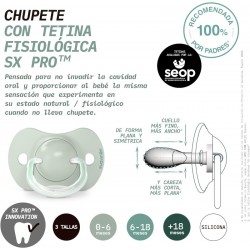 Ciuccio Suavinex tettarella fisiologica in silicone, 0-6 mesi