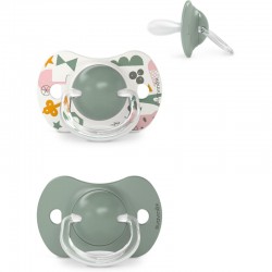 SUAVINEX Pacifier SX Pro Physiological Silicone Teat 18+ Months 2 Units (Walk Green)