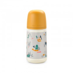SUAVINEX Babyflasche 270 ml SX Pro Physiologischer Sauger Mittlerer Durchfluss (M) - Gelb
