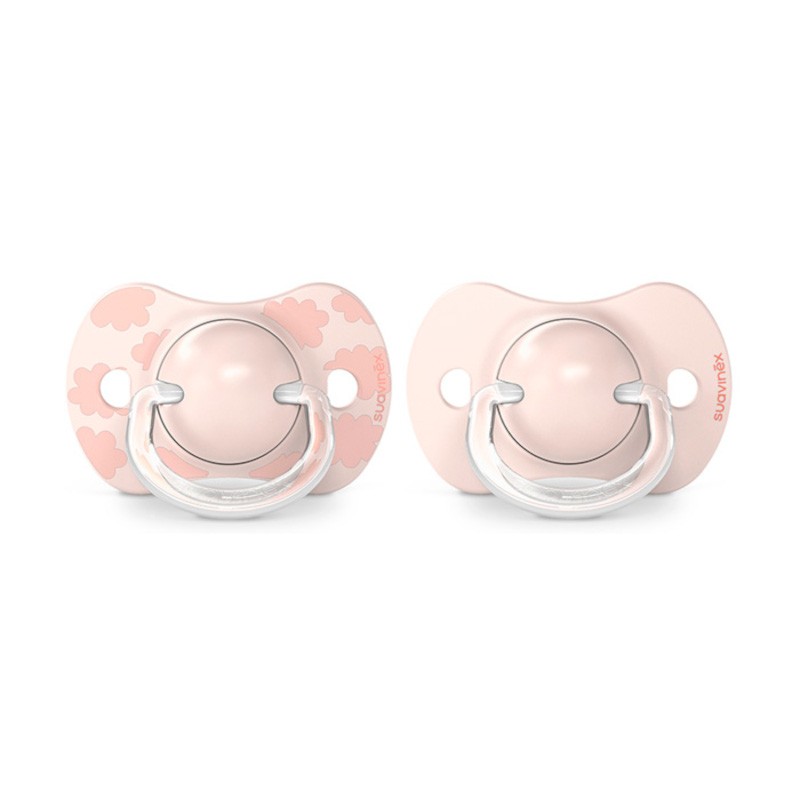 SUAVINEX Chupeta SX Pro Tetina Fisiológica de Silicone 0-6 Meses 2 Unidades (Nuvens Rosa) SUAVINEX Chupeta SX Pro Tetina Fisiológica de Silicone 0-6 Meses 2 Unidades (Nuvens Rosa)