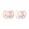 SUAVINEX Ciuccio SX Pro Tettarella fisiologica in silicone 0-6 Mesi 2 unità (Nuvole rosa)