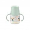 SUAVINEX Primo Biberon da 150ml con Manici e Beccuccio Antigoccia +4M (Verde Foresta)