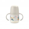 SUAVINEX First Biberon 150 ml avec poignées et bec anti-déversement +4M (Forêt Blanche)