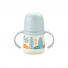 SUAVINEX First Biberon 150 ml avec poignées et bec anti-déversement +4M (Forêt Bleue)