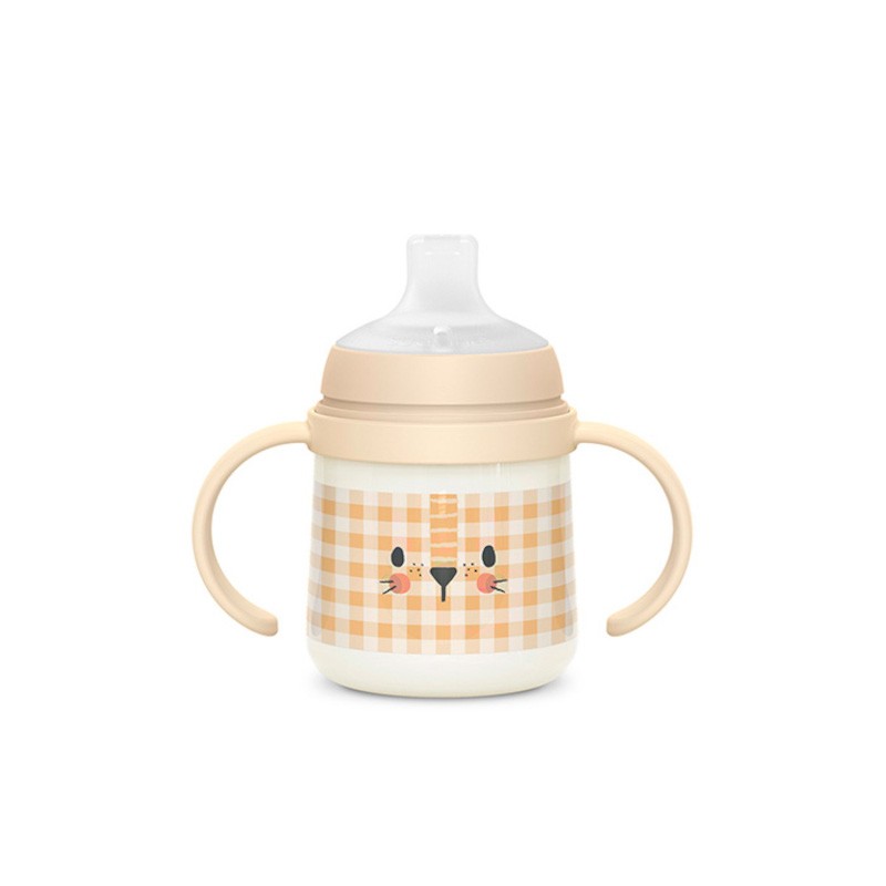 SUAVINEX First Biberon 150 ml avec poignées et bec anti-déversement +4M (Orange) SUAVINEX First Biberon 150 ml avec poignées et bec anti-déversement +4M (Orange)