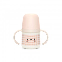 SUAVINEX Night & Day Baby Bottle 150ml Anti-Spill +4M (Pink)