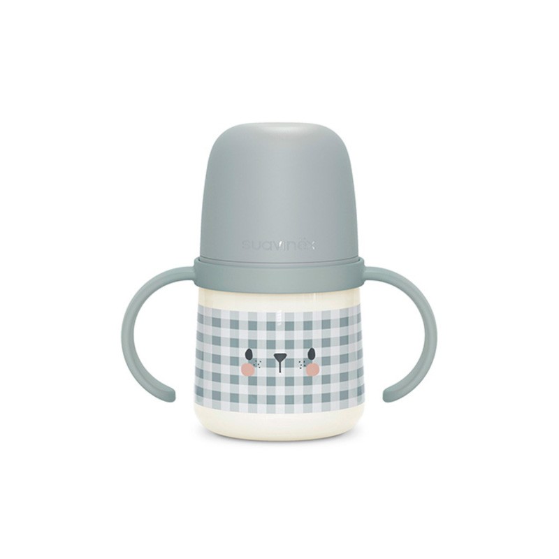 SUAVINEX Night & Day Biberão 150ml Antiderramamento +4M (Cinzento Escuro) SUAVINEX Night & Day Biberão 150ml Antiderramamento +4M (Cinzento Escuro)