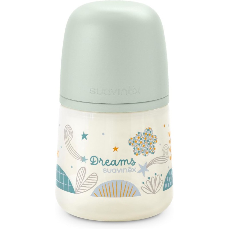 SUAVINEX Biberon 150ml Tettarella Fisiologica SX Pro Flusso Lento (S) - Dreams Grey