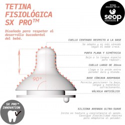 SUAVINEX Biberão 150ml Tetina Fisiológica SX Pro Fluxo Lento (S) - Dreams Rosa