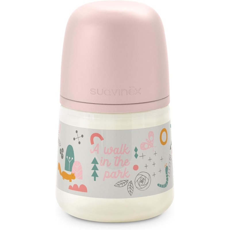 SUAVINEX Klassische Babyflasche 150 ml T1M (Walk Pink) SUAVINEX Klassische Babyflasche 150 ml T1M (Walk Pink)