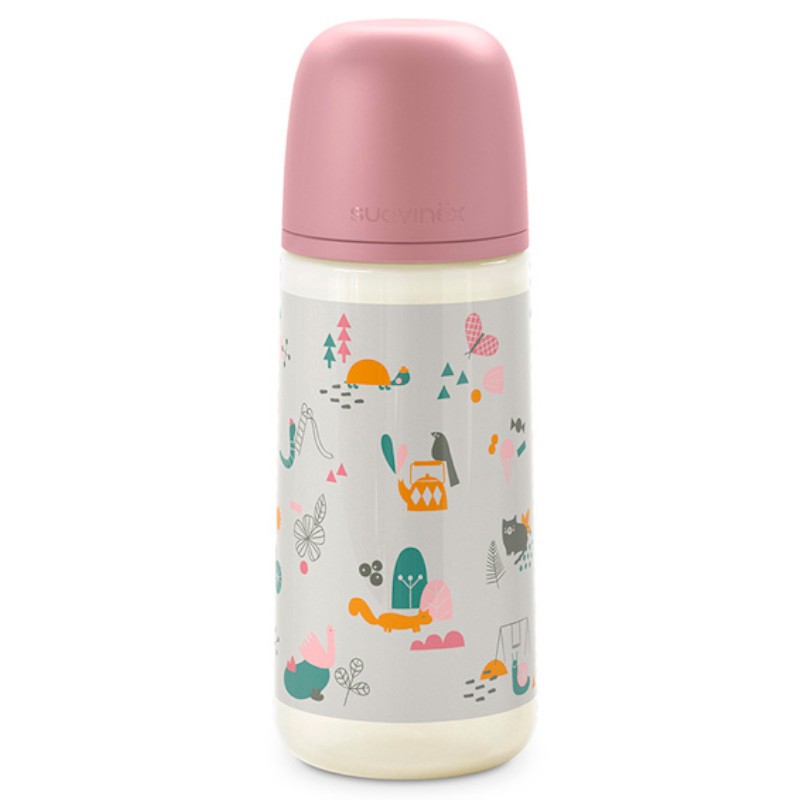 SUAVINEX Classic Babyflasche 360 ml T2L (Walk Pink) SUAVINEX Classic Babyflasche 360 ml T2L (Walk Pink)